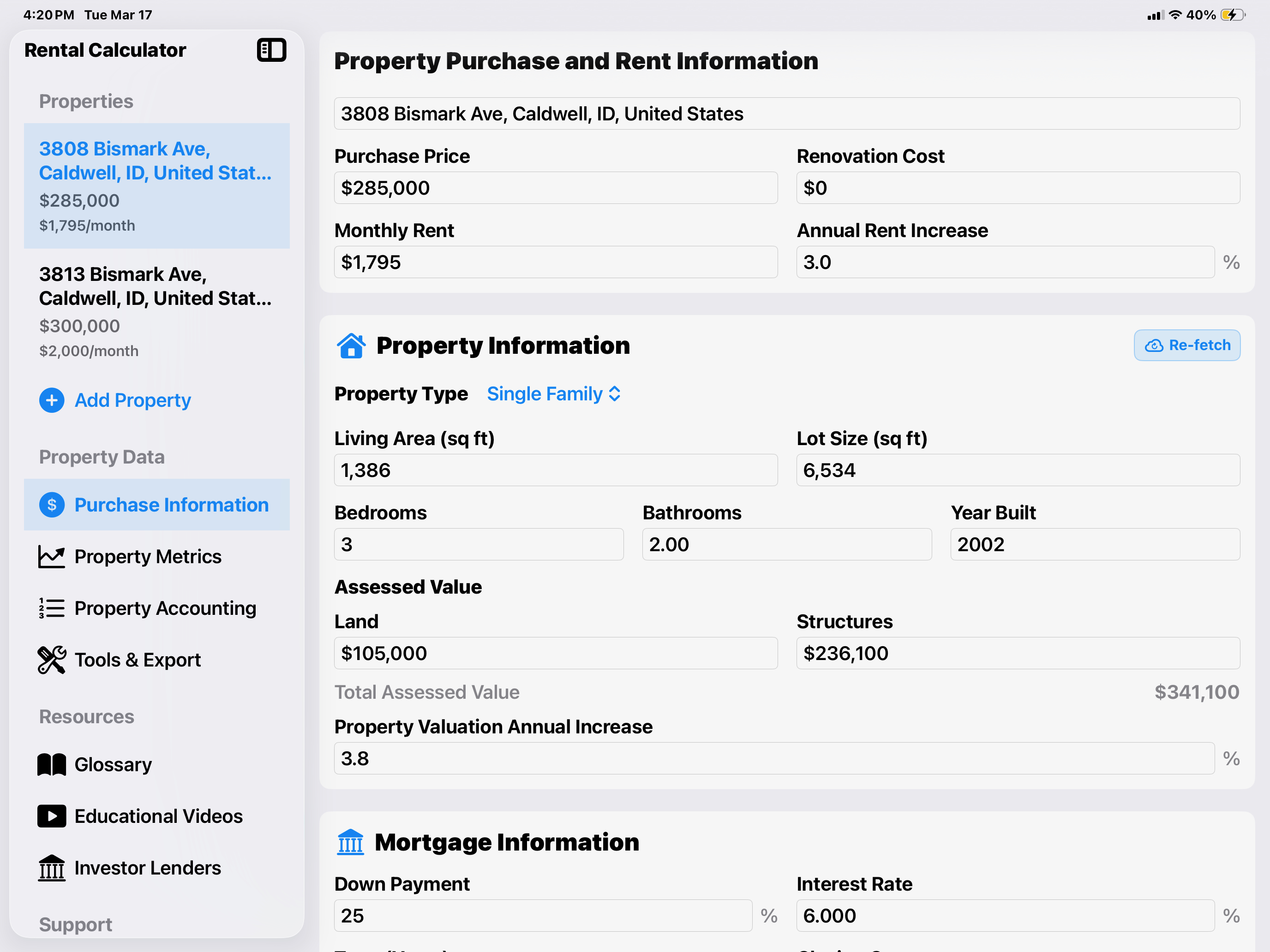 Purchase Information – iPad